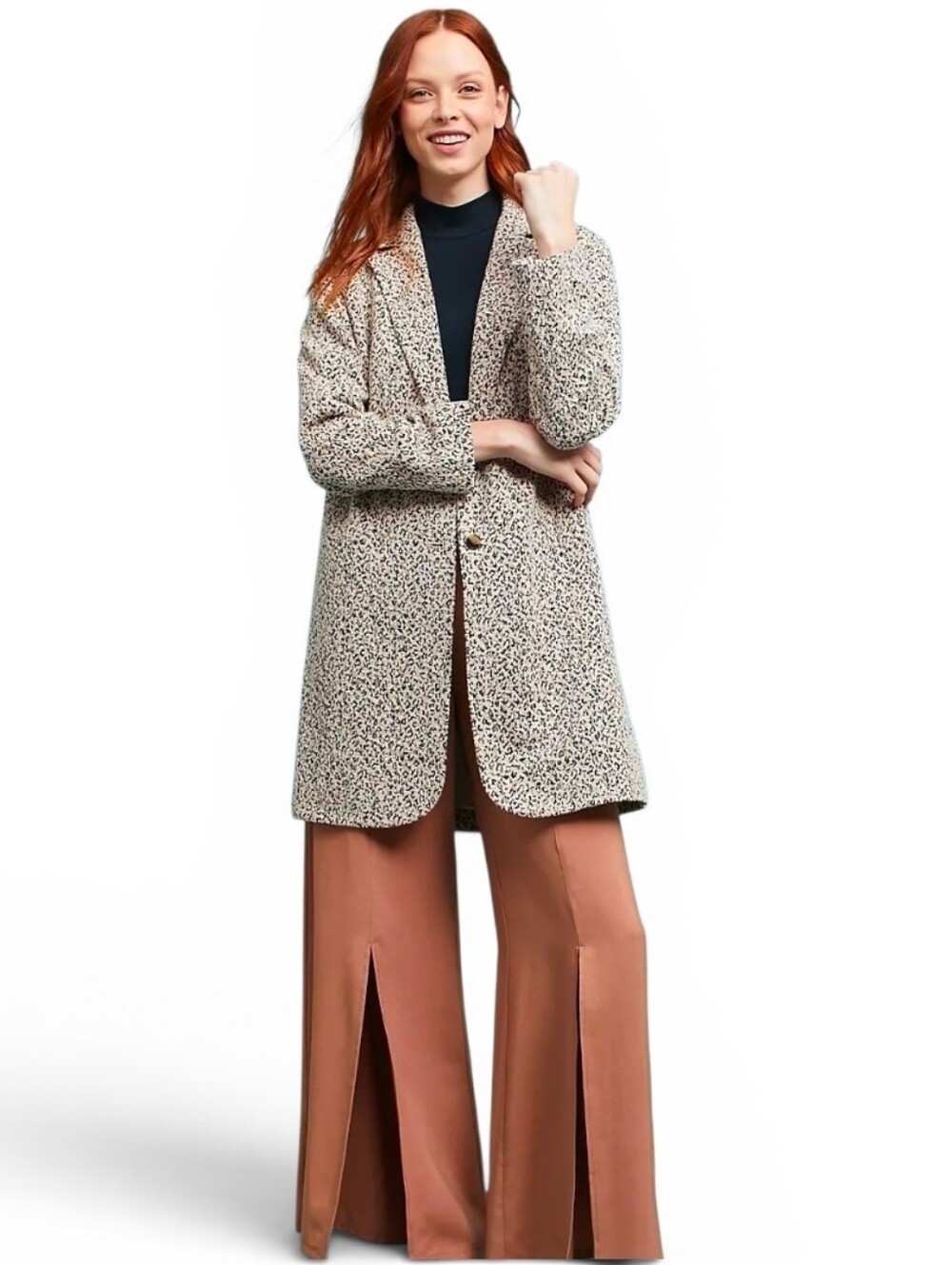 CARTONNIER X ANTHROPOLOGIE Rowan Leopard Print Blazer Coat - Medium